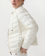 Load image into Gallery viewer, Linen Quilted Short Jacket in White
