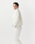 Load image into Gallery viewer, Linen Quilted Short Jacket in White
