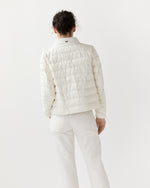 Load image into Gallery viewer, Linen Quilted Short Jacket in White
