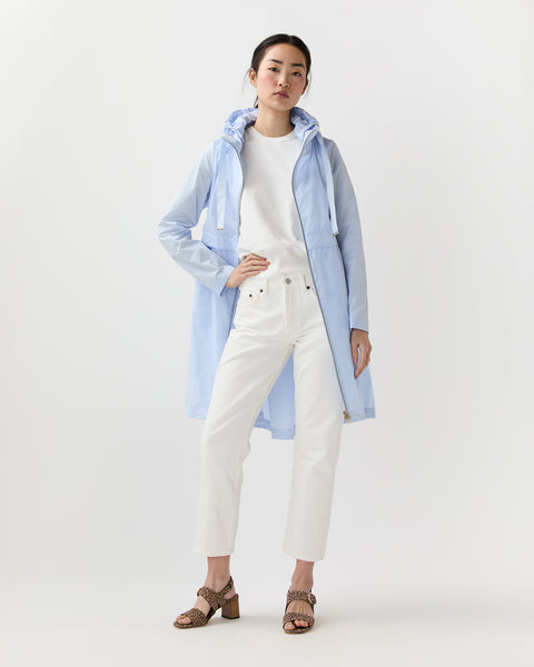 Techno Taffeta Jacket in Light Blue | Shop Ann Mashburn
