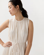 Load image into Gallery viewer, Fianna Pleated Midi Dress in Cowrie
