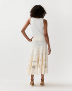 Load image into Gallery viewer, Annisa Eyelet Skirt in Cowrie
