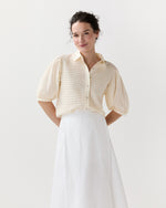 Load image into Gallery viewer, Cordelia Button Up Top in Cowrie
