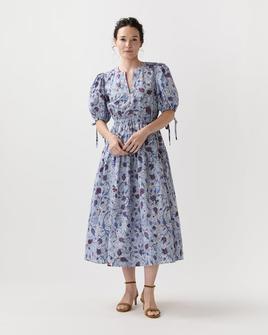 Adriana Cotton Dress in Gardenia