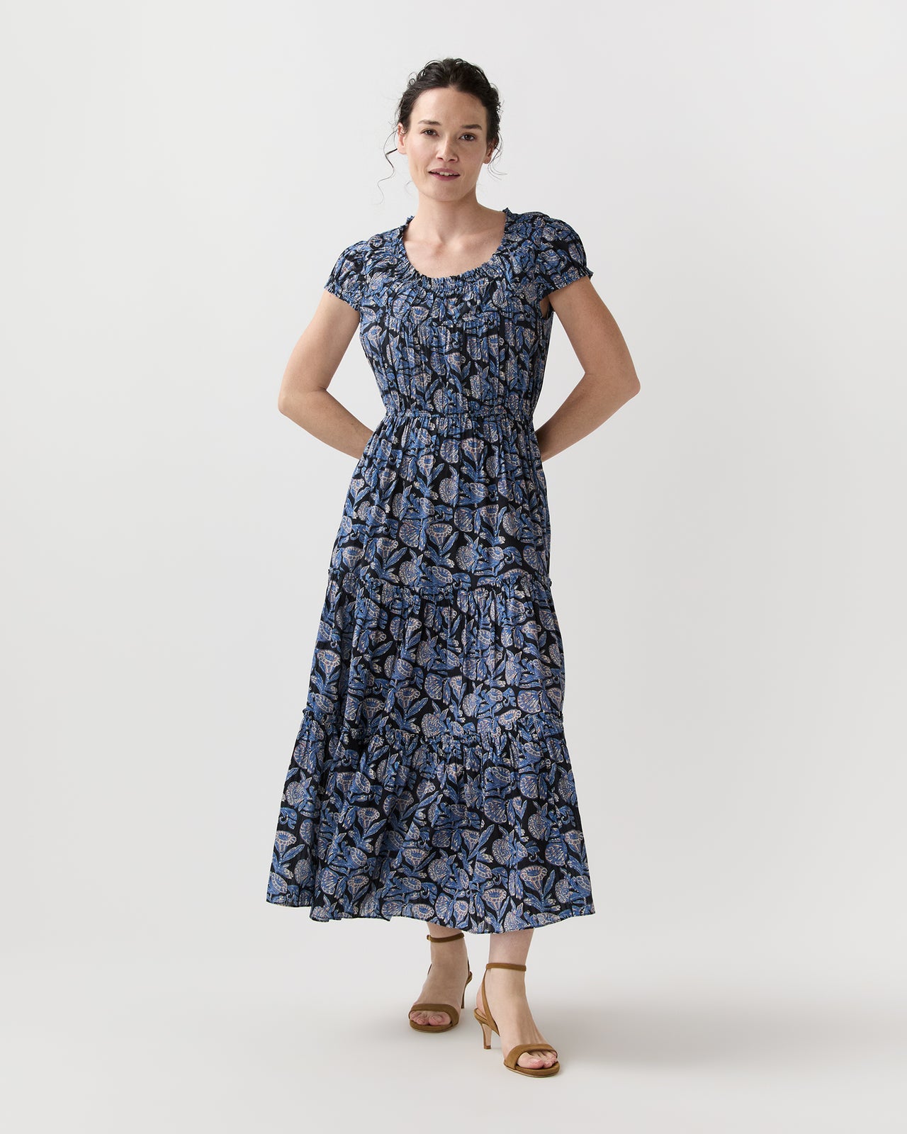 Alexi Midi Dress in Zinnia | Shop Ann Mashburn Alexi Midi Dress in Zinnia | Shop Ann Mashburn