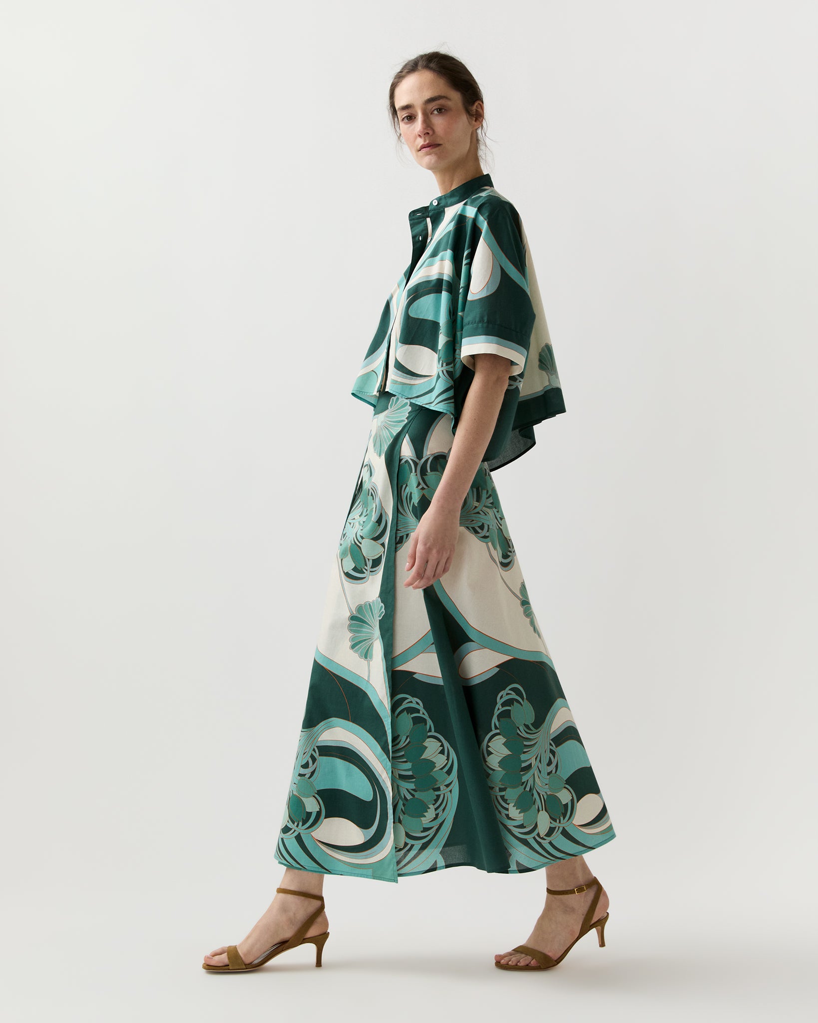Sarong Skirt in Blooming Tulip Placée - La DoubleJ | Shop Ann Mashburn