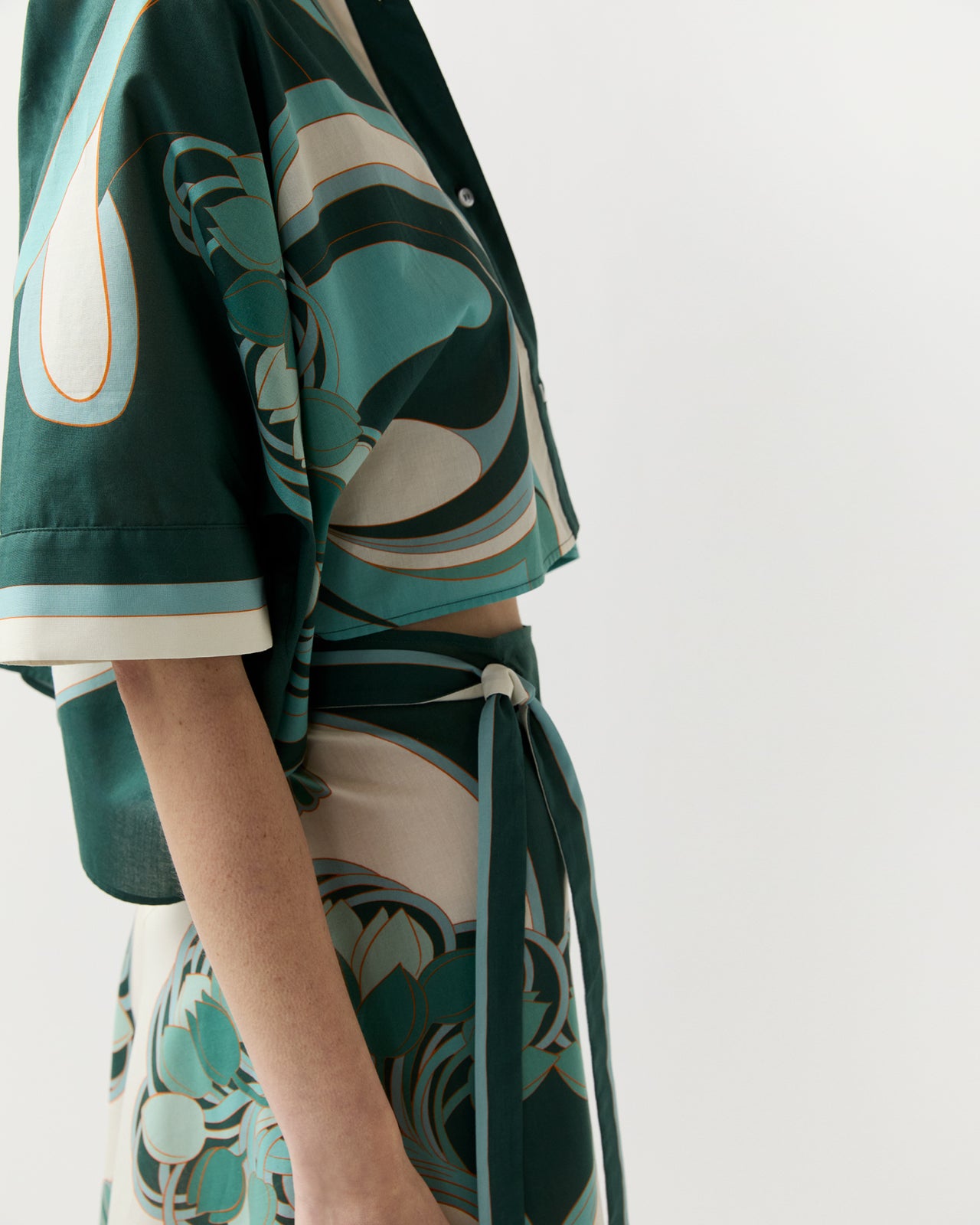 スカート SAYO NAGASE SPRING EVENING COLLAB SKIRT Blooming Tulip Placee Sarong Skirt | La DoubleJ
