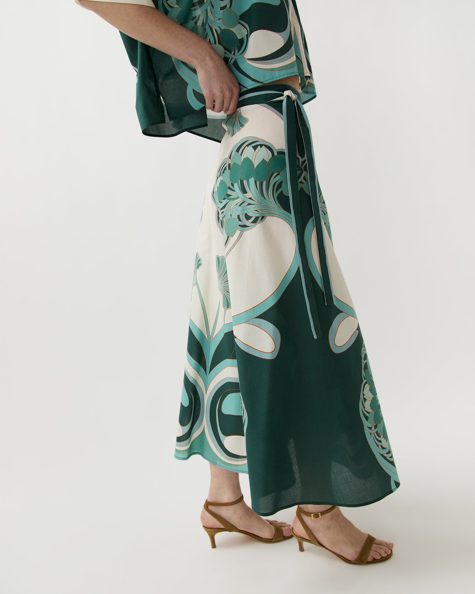 Sarong Skirt in Blooming Tulip Placée - La DoubleJ | Shop Ann Mashburn
