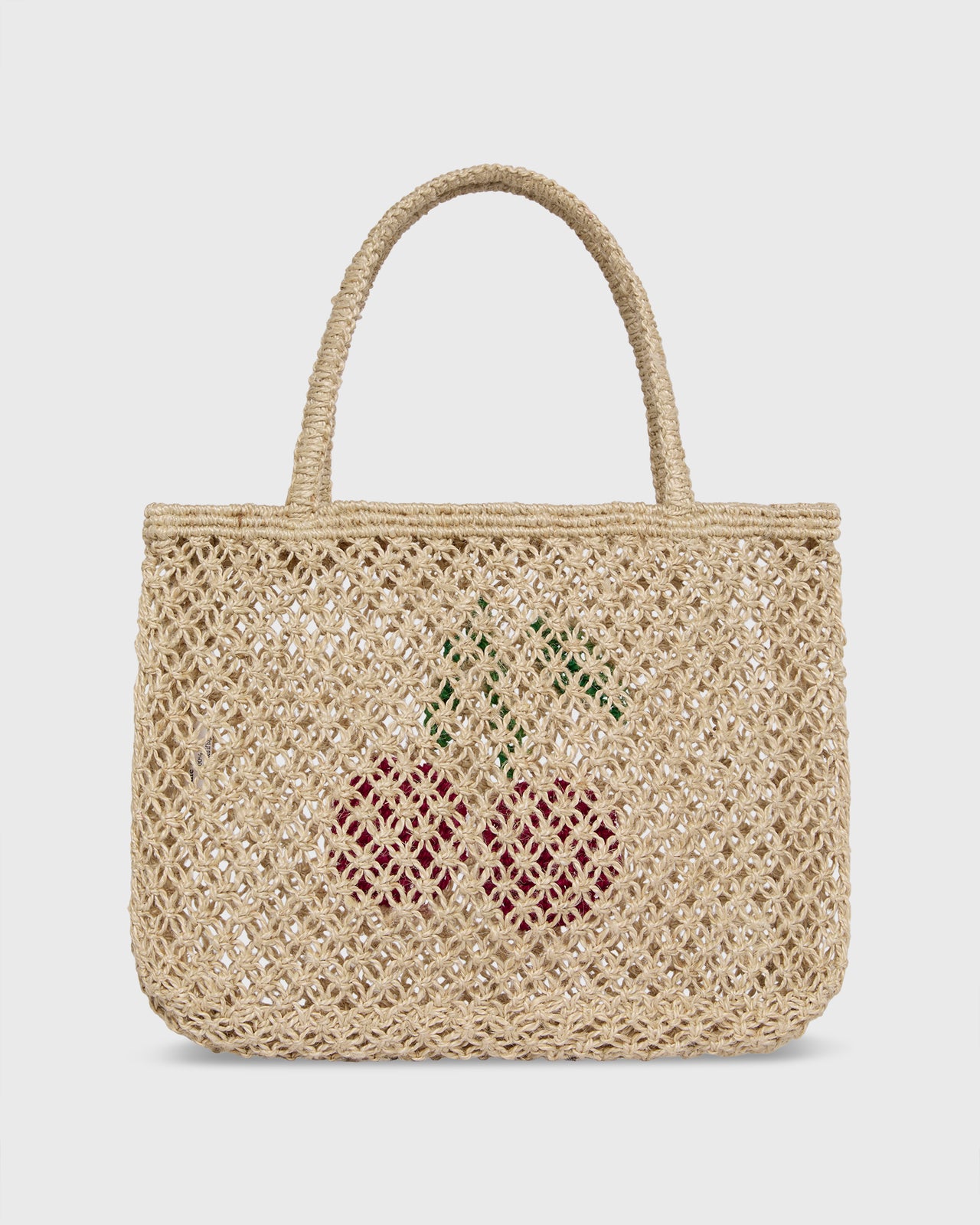 Tracy Cherries Tote in Natural/Multi