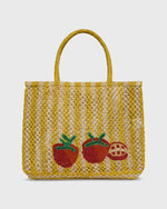Load image into Gallery viewer, Small Tomatoes Tote in Natural/Yellow/Scarlet
