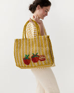 Load image into Gallery viewer, Small Tomatoes Tote in Natural/Yellow/Scarlet
