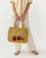 Load image into Gallery viewer, Small Tomatoes Tote in Natural/Yellow/Scarlet
