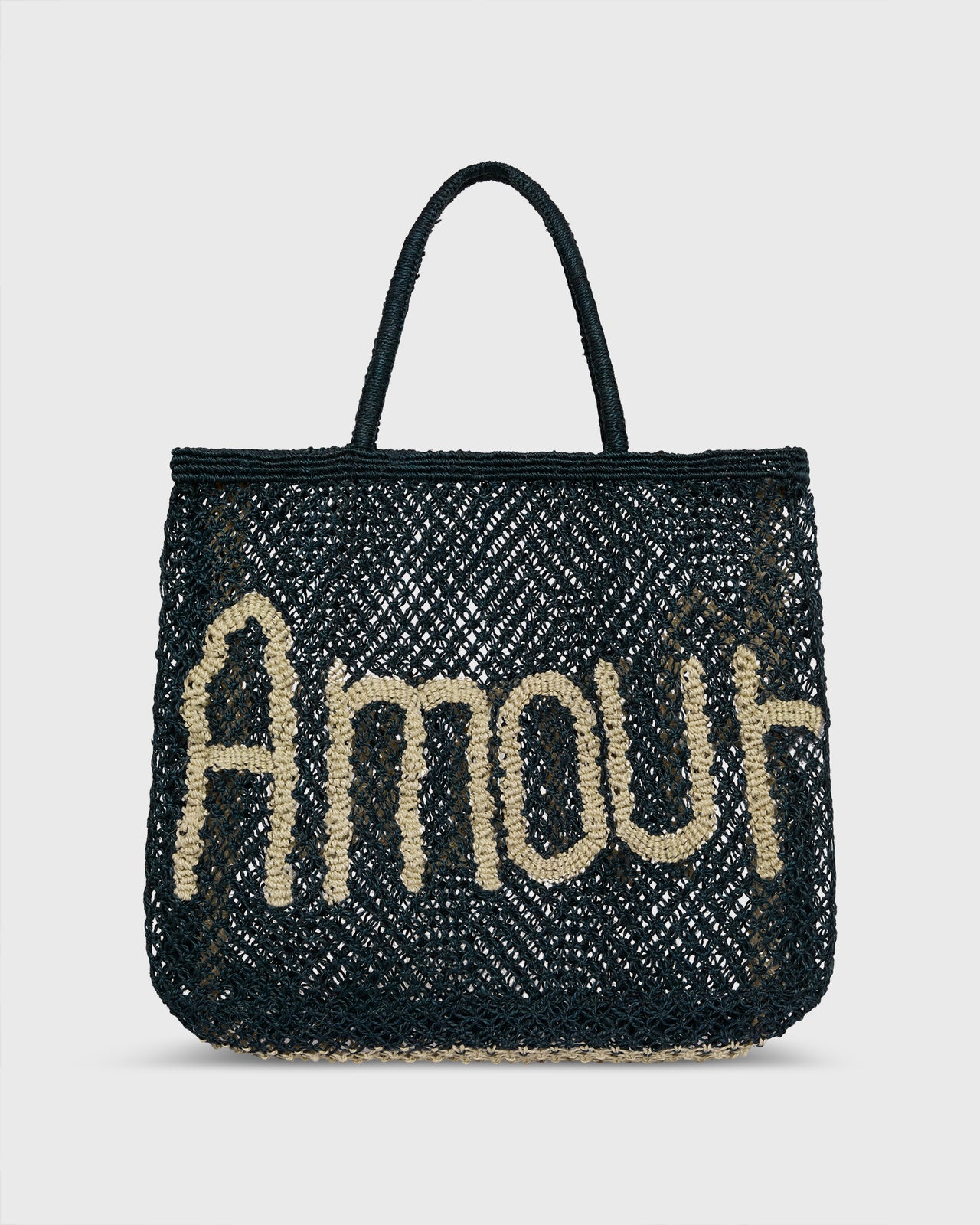 Large Amour Tote in Dark Navy/Natural