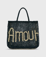 Load image into Gallery viewer, Large Amour Tote in Dark Navy/Natural

