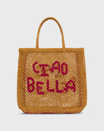 Load image into Gallery viewer, Large Ciao Bella Tote in Honey/Raspberry
