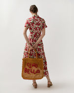 Load image into Gallery viewer, Large Ciao Bella Tote in Honey/Raspberry
