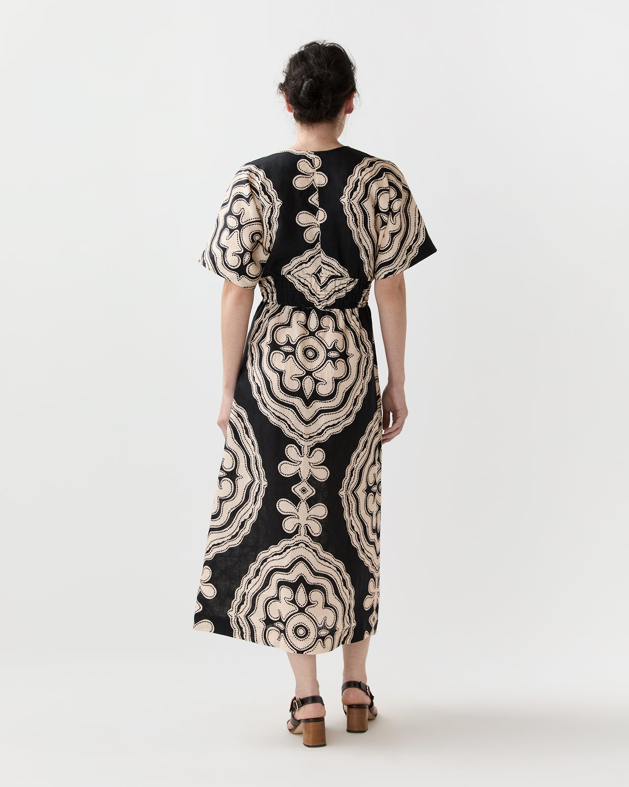 Hermona Plunge Dress in Niku Black