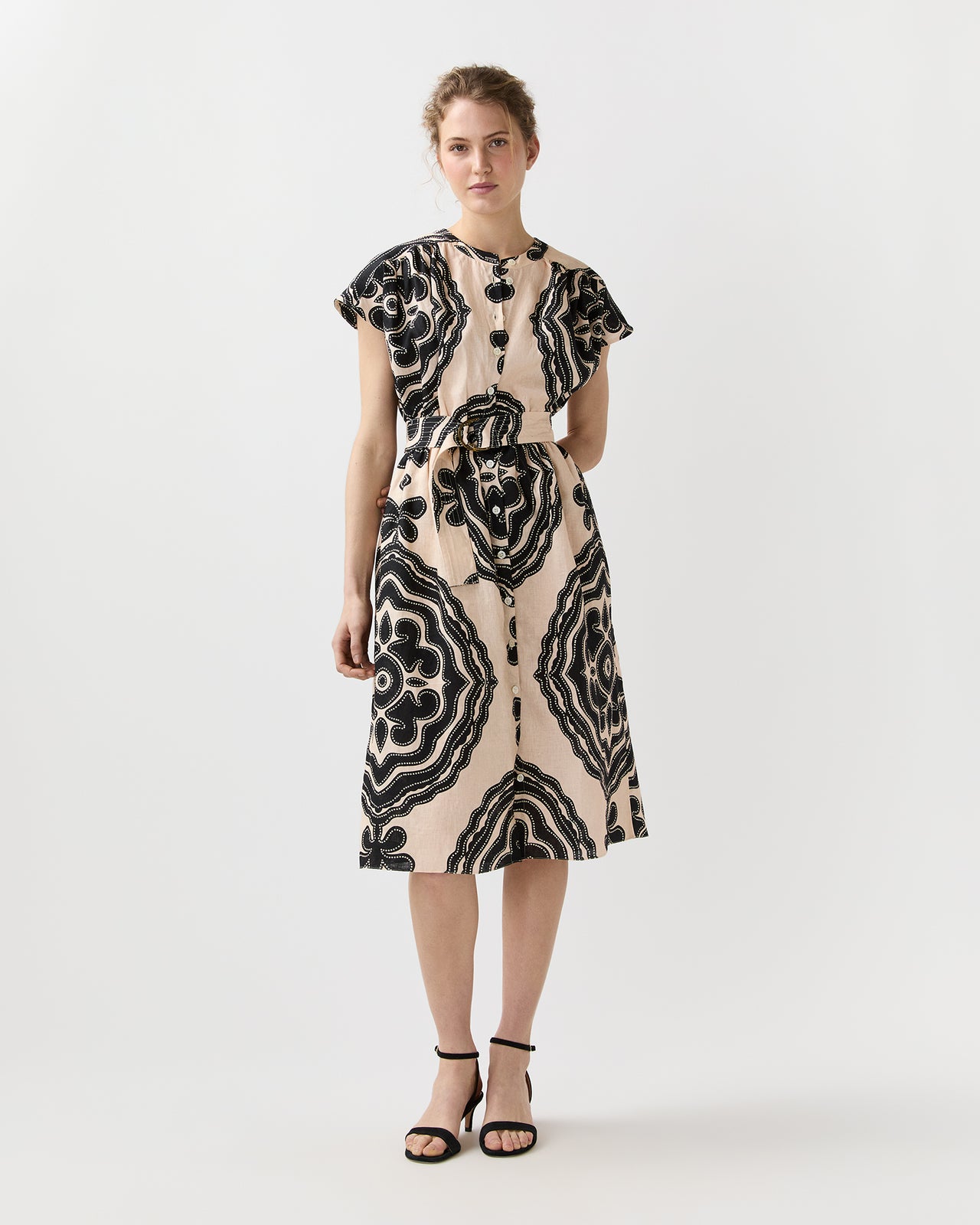 Herat Shirt Dress in Niku Cream