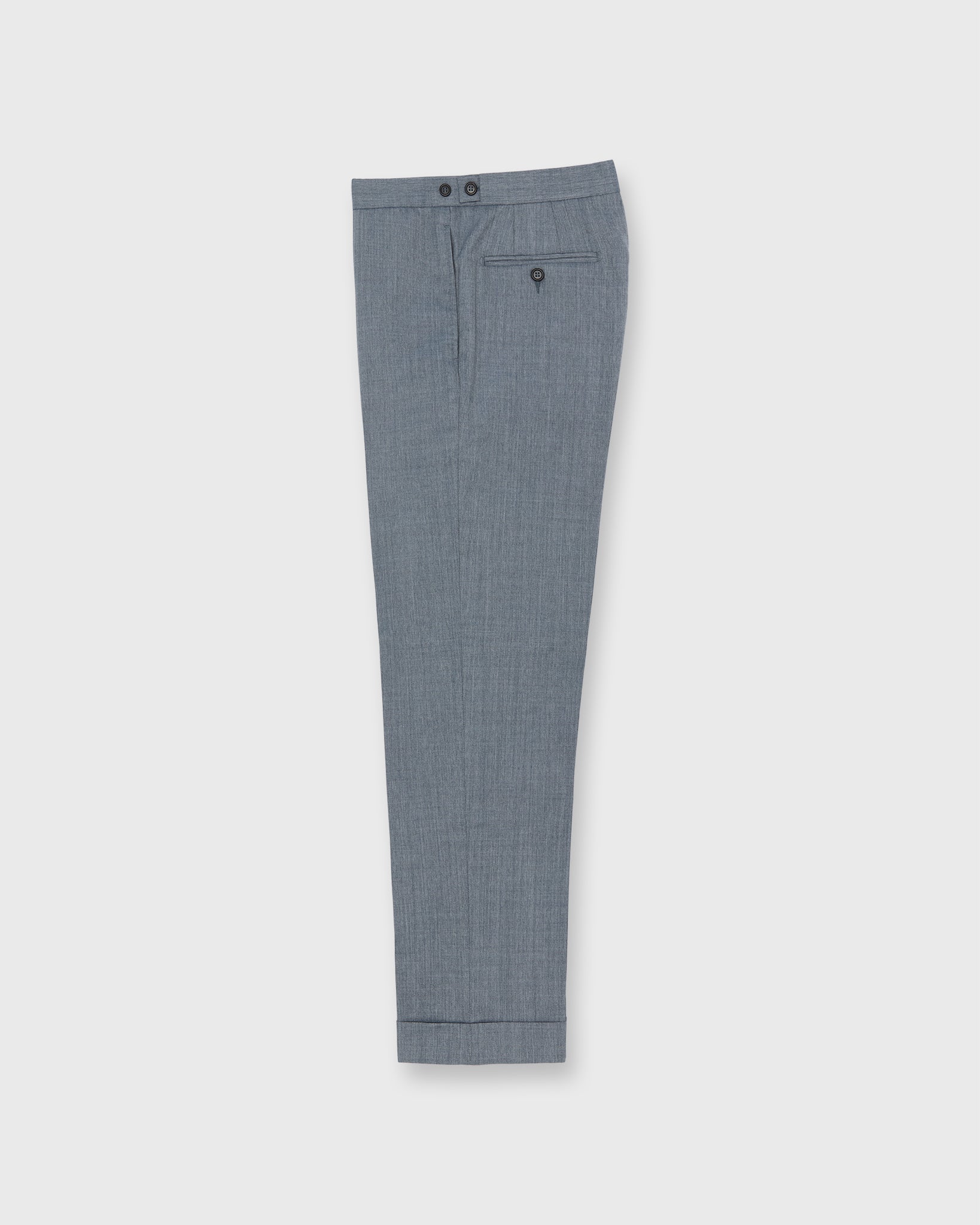 Side-Tab Dress Trouser in Slate Tropical Wool | Shop Sid Mashburn