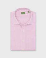 Load image into Gallery viewer, Spread Collar Sport Shirt in Orchid Stripe Salt-Washed Chambray
