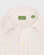 Load image into Gallery viewer, Spread Collar Sport Shirt in Red/Sky/Yellow Tattersall Poplin

