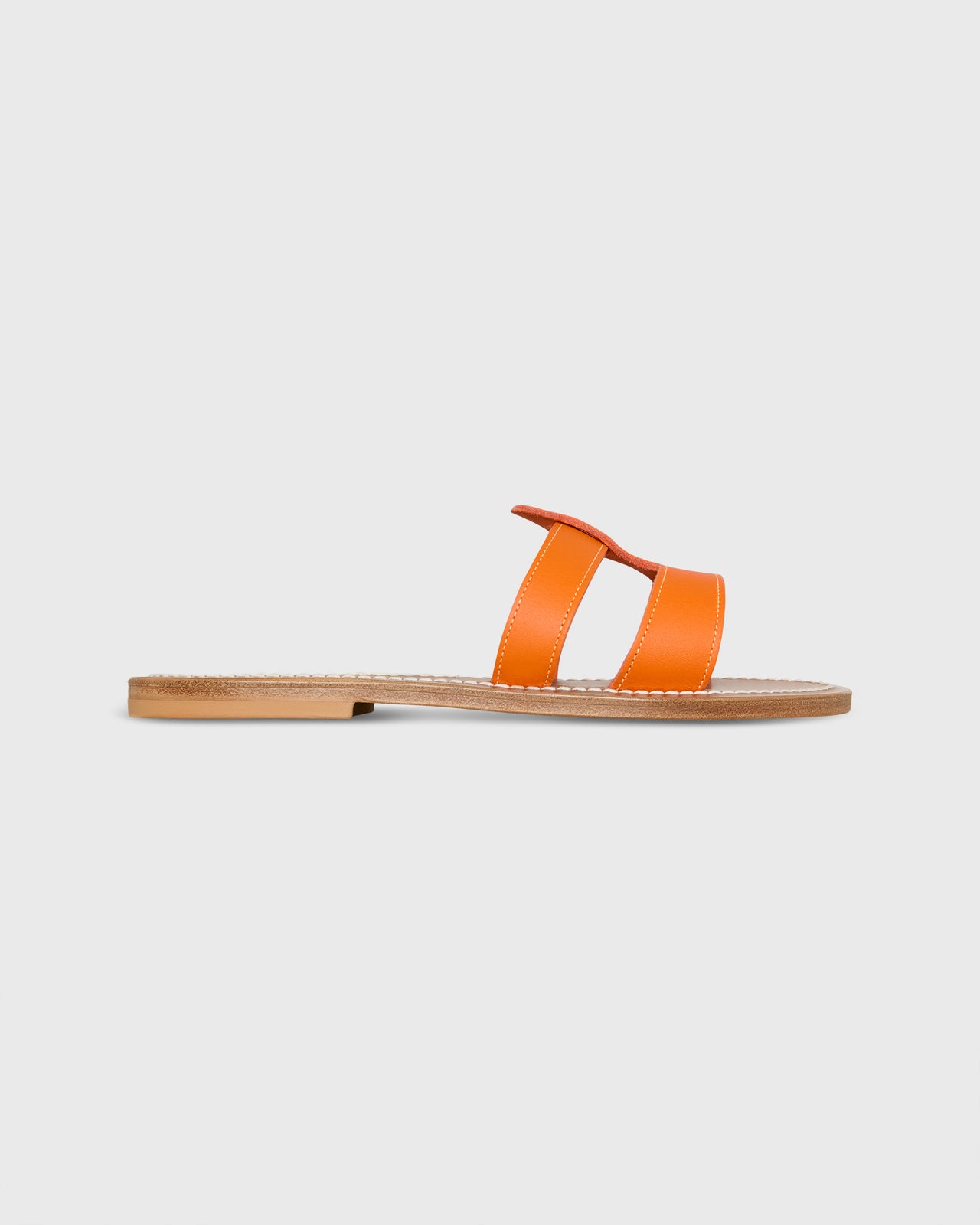 Thanos Sandal in Mandarine Leather