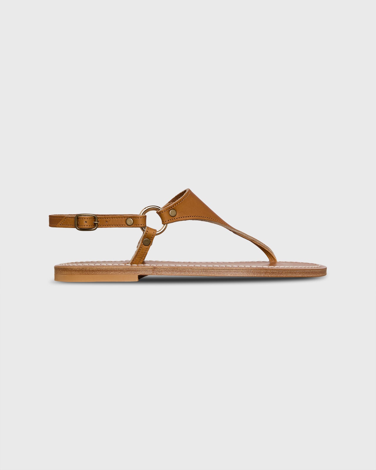 Dionysis Sandal in Natural Leather