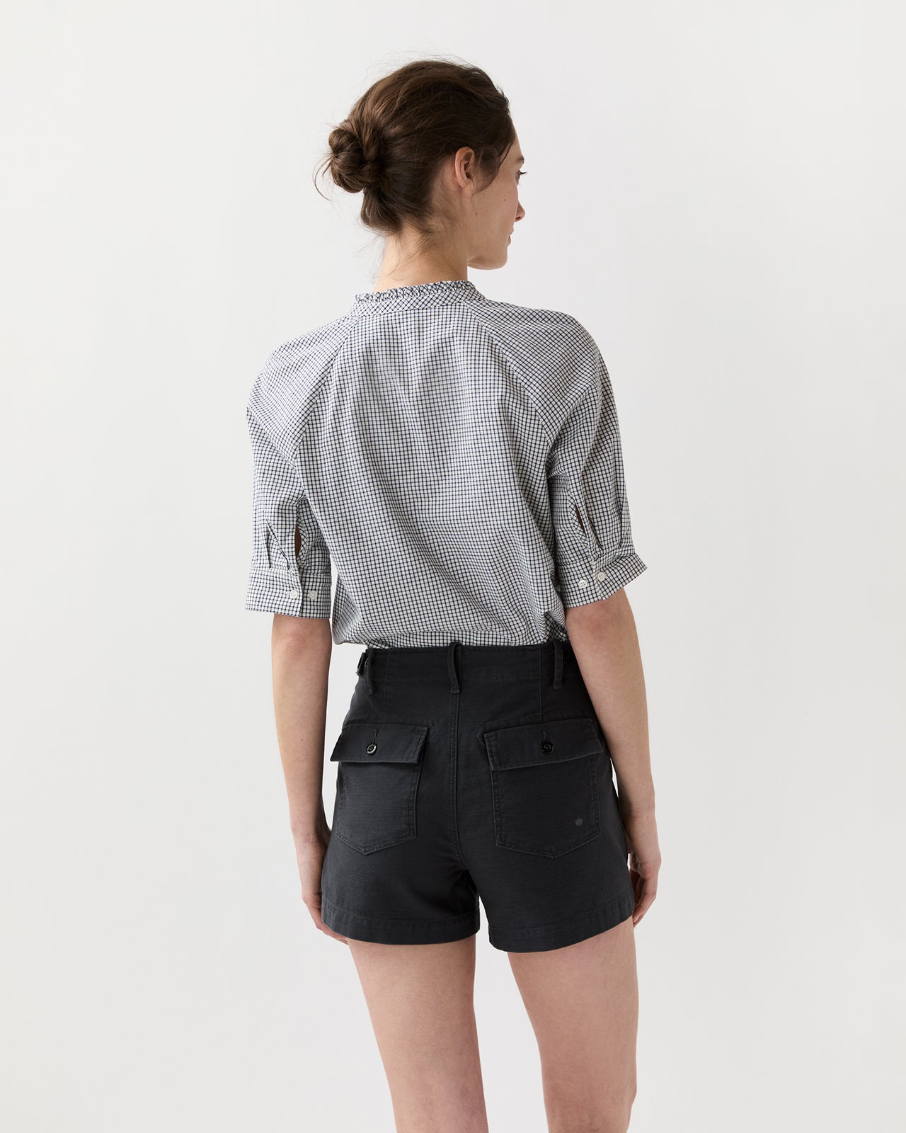 Surplus Shorts in Washed Black