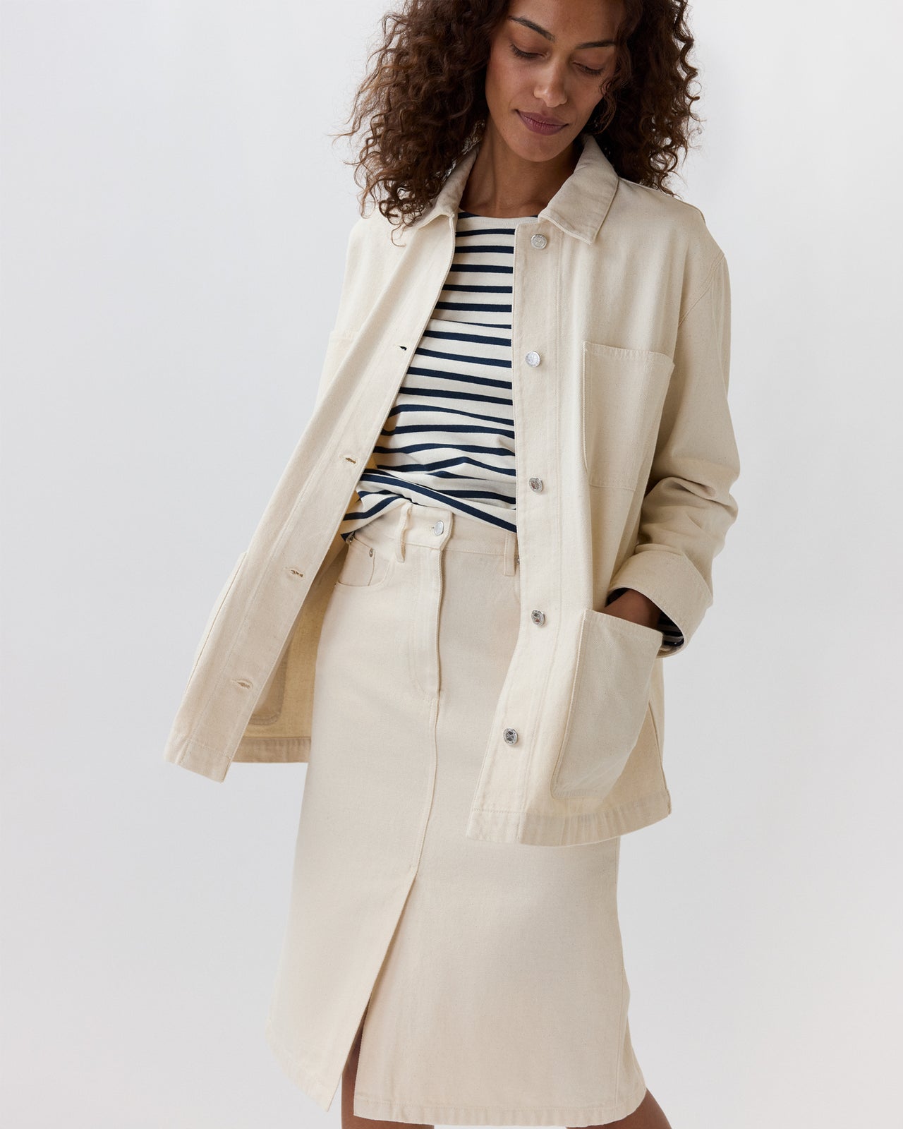 Mina Jacket in Off White