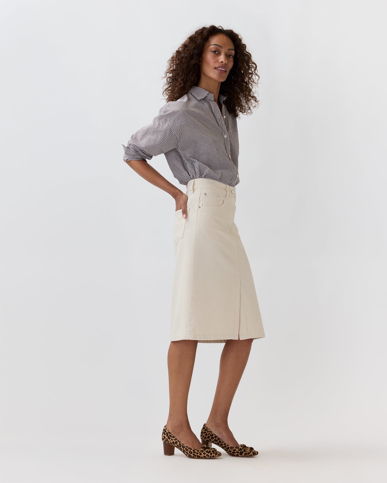 Lizzie Skirt in Off White