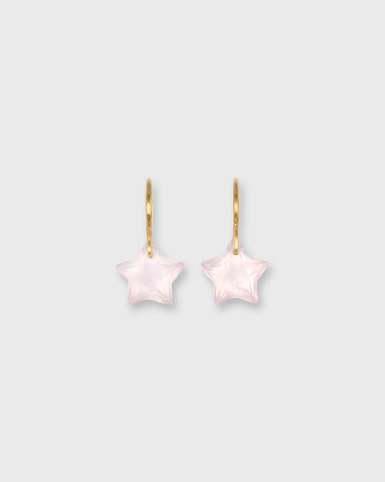 Small Wonder Earrings in Rose Quartz