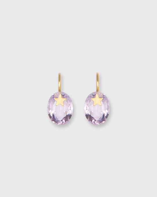 Precious Star Gem Earrings in Amethyst