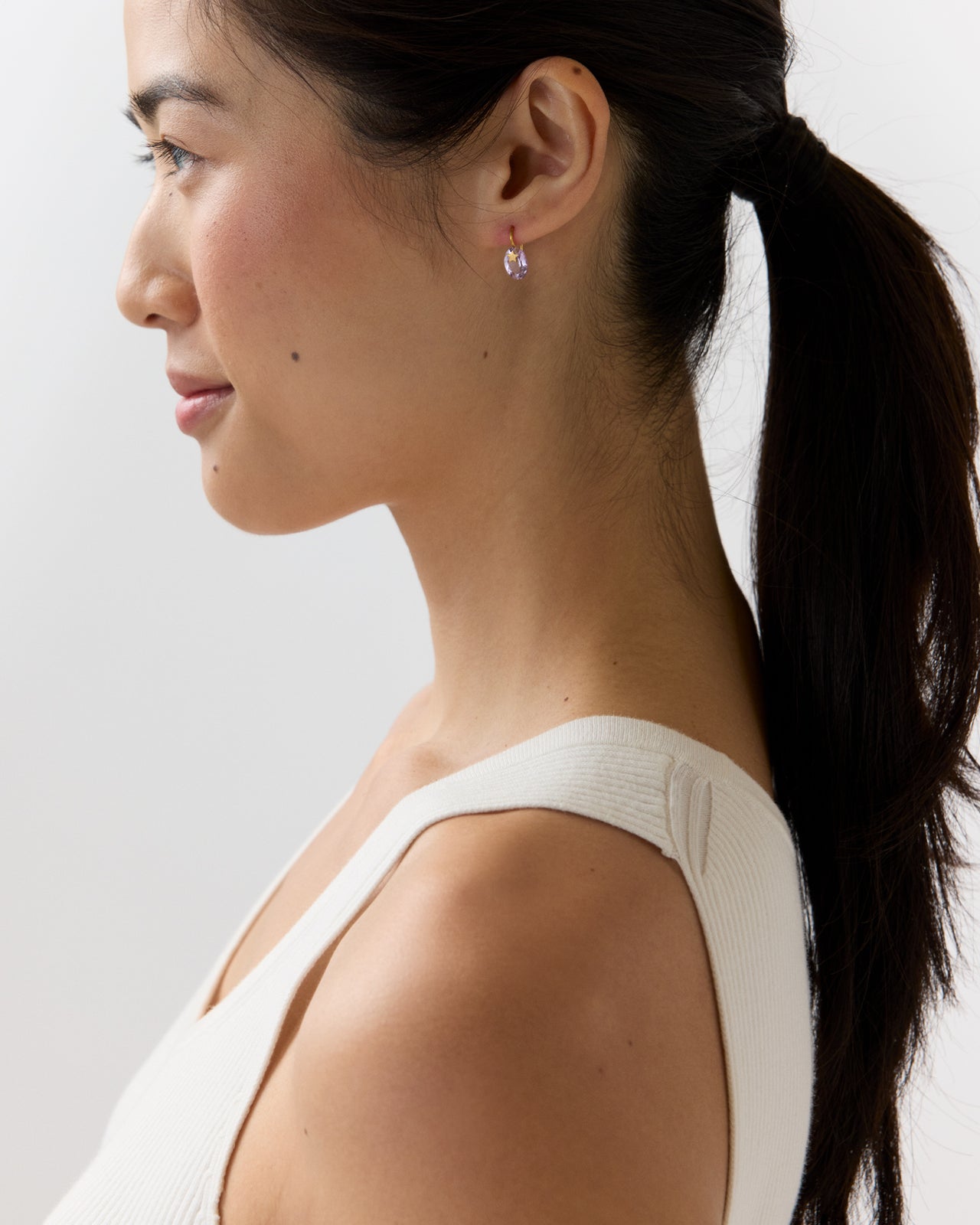 Precious Star Gem Earrings in Amethyst