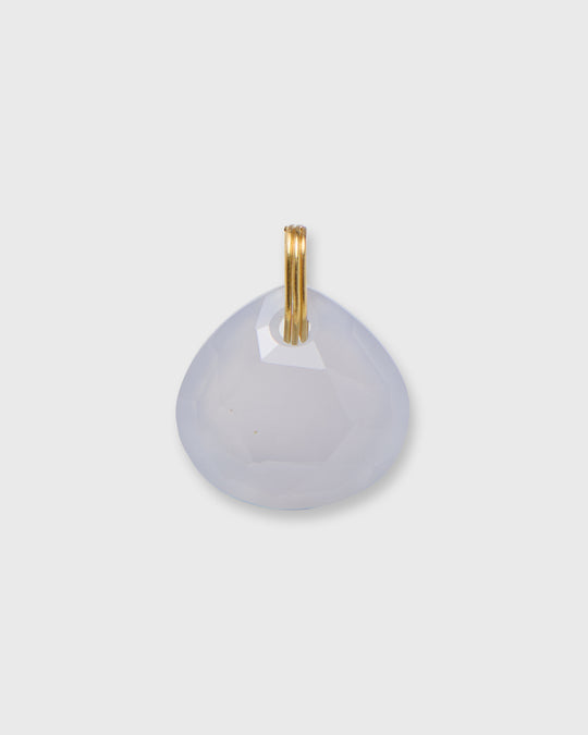 Briolette Pendant in Blue Chalcedony