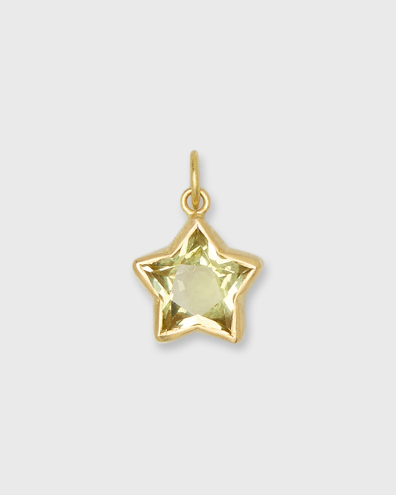 Cassiopeia Star Pendant in Lemon Quartz