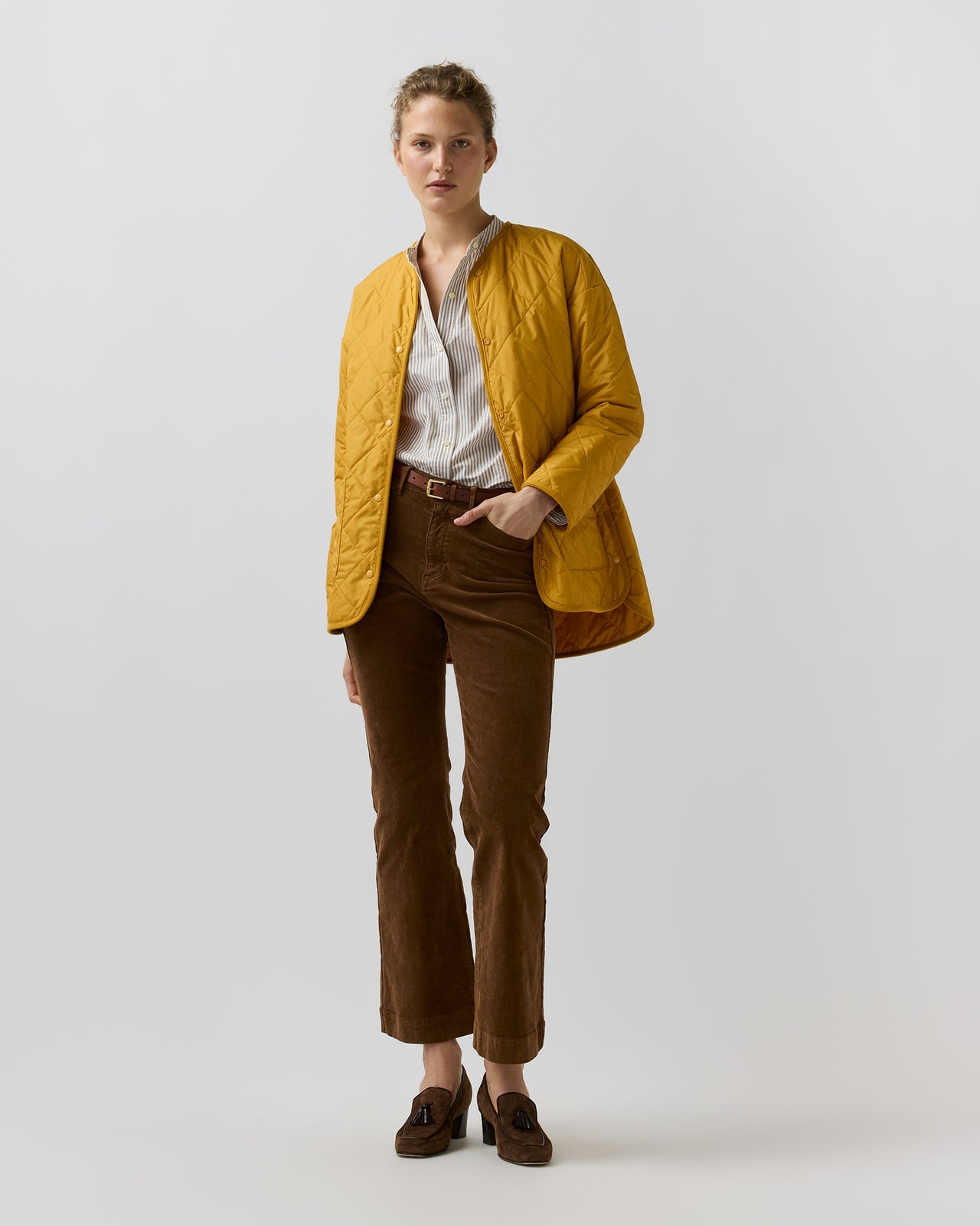 May Cashpad Jacket in Golden Harvest Nylon