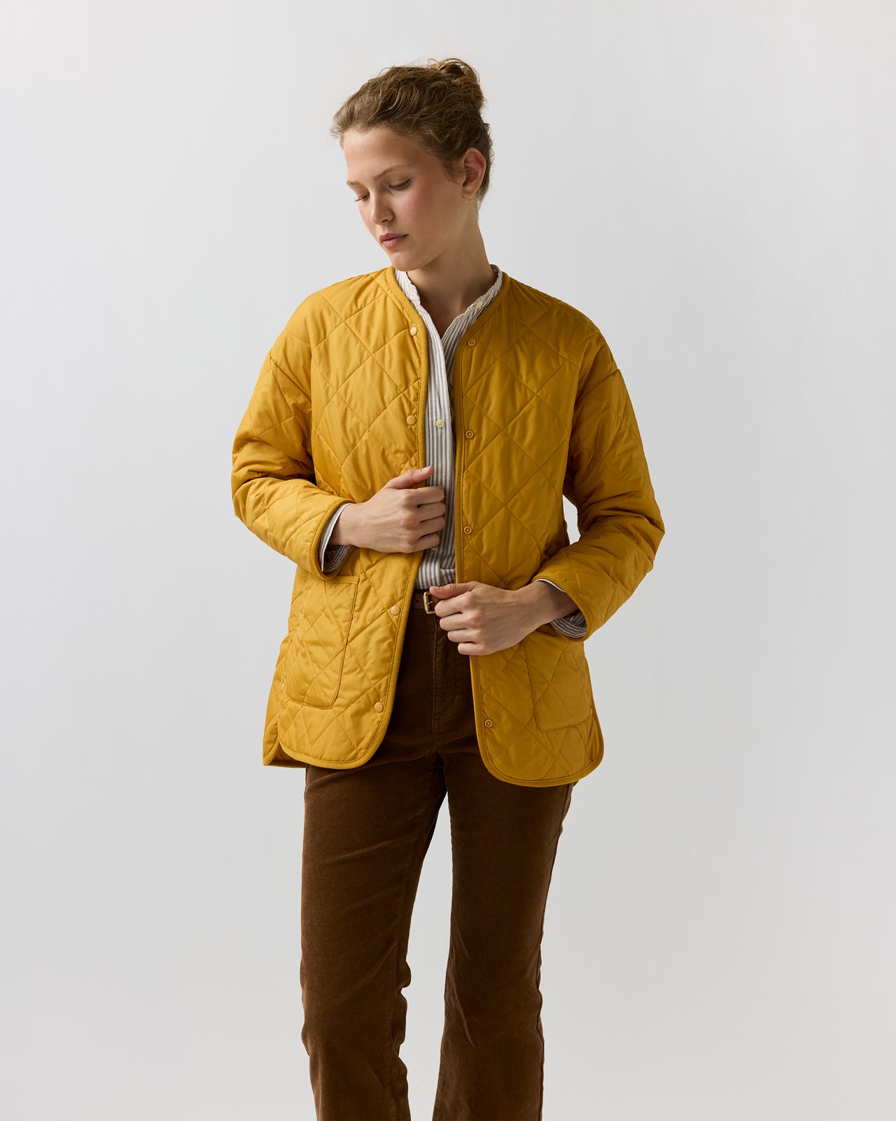 May Cashpad Jacket in Golden Harvest Nylon