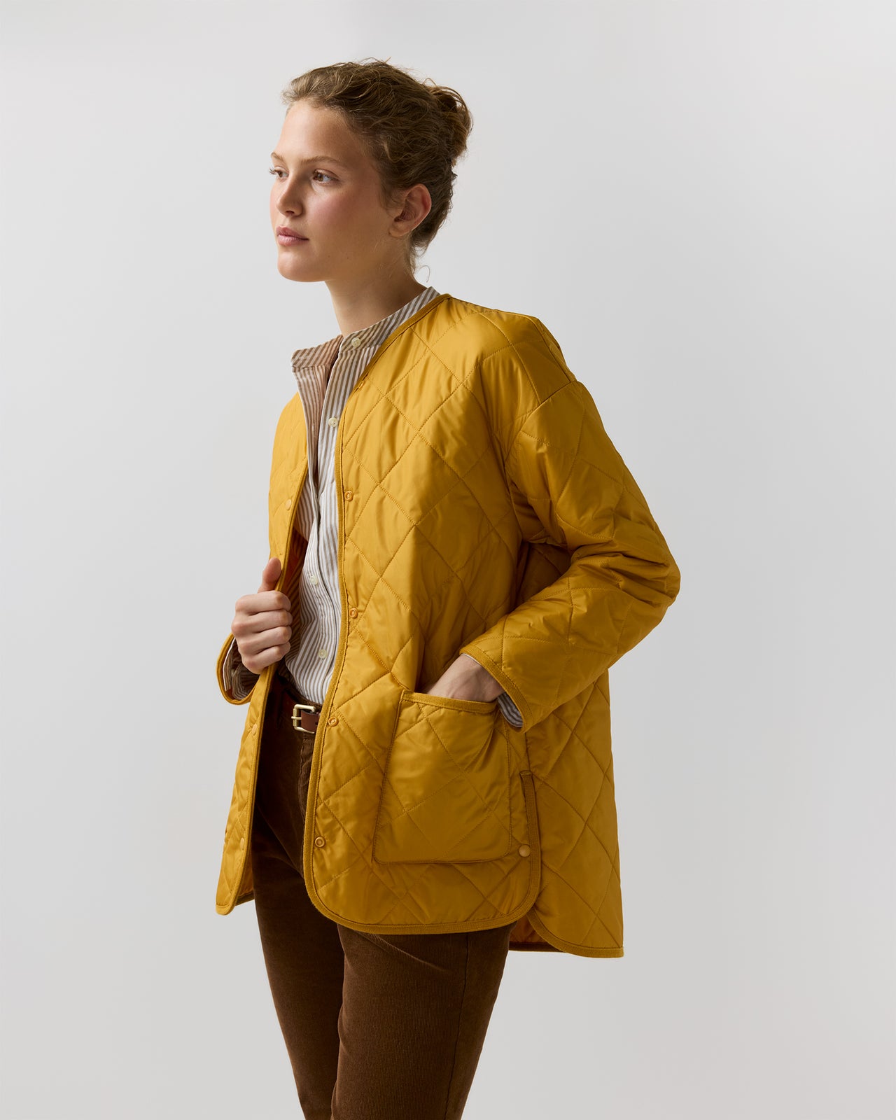 May Cashpad Jacket in Golden Harvest Nylon