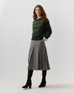 Load image into Gallery viewer, Alpine Fair Isle Sweater in Spruce/Multi Cashmere/Silk
