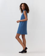 Load image into Gallery viewer, Rebel Dress in Heather Denim Cotton/Silk
