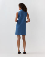 Load image into Gallery viewer, Rebel Dress in Heather Denim Cotton/Silk
