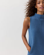 Load image into Gallery viewer, Rebel Dress in Heather Denim Cotton/Silk
