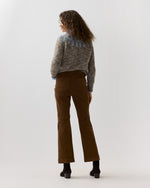 Load image into Gallery viewer, Kendall Flare 5-Pocket Jean in Chestnut Stretch Corduroy
