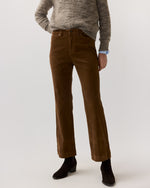 Load image into Gallery viewer, Kendall Flare 5-Pocket Jean in Chestnut Stretch Corduroy
