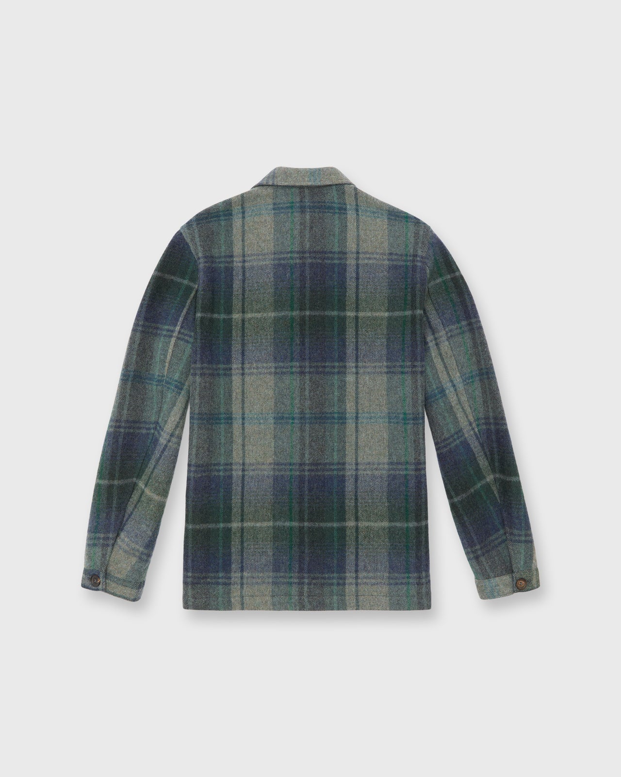 Chore Jacket in Blue/Fog/Green Plaid Flannel