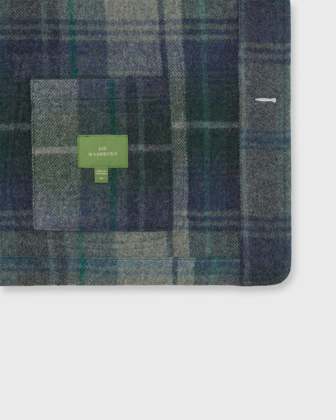 Chore Jacket in Blue/Fog/Green Plaid Flannel
