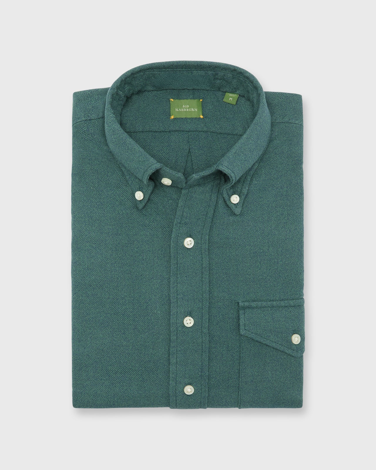 Handmade Button-Down Sport Shirt in Spruce Twill