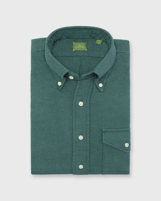 Handmade Button-Down Sport Shirt in Spruce Twill