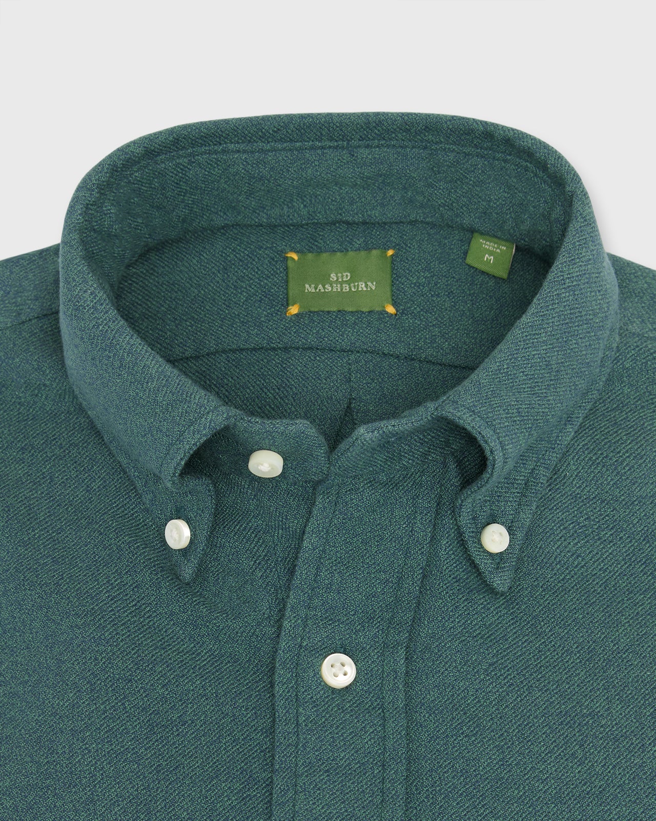 Handmade Button-Down Sport Shirt in Spruce Twill