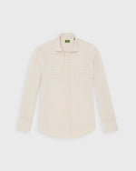 Load image into Gallery viewer, Western Work Shirt in Bone/Red/Brown Windowpane Poplin
